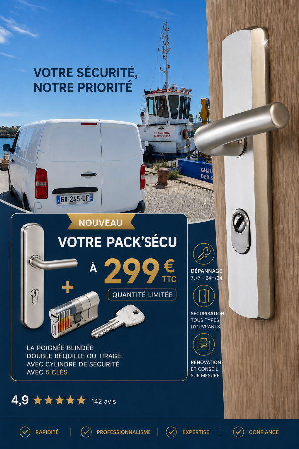 Exemple de publicité Meta Ads — serrurerie